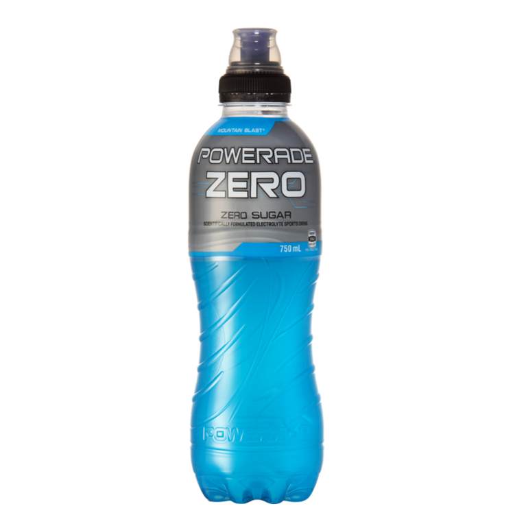 POWERADE ZERO MOUNTAIN BLAST 750ML PET BOTTLE - CASE OF 15